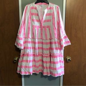 Pink and White Crown and Ivy Dress | XL